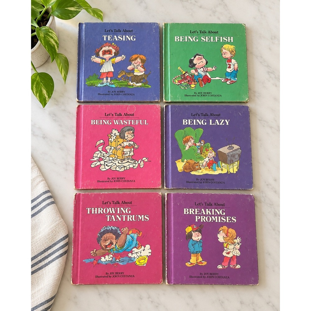 Vintage Joy Berry Lets Talk About Books Set of 6 Grolier 1982 1984 Hardcover